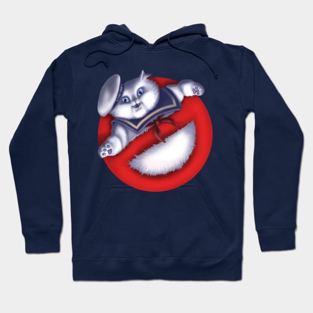 Stay Puft Marshmallow Cat Hoodie by GeekyPet